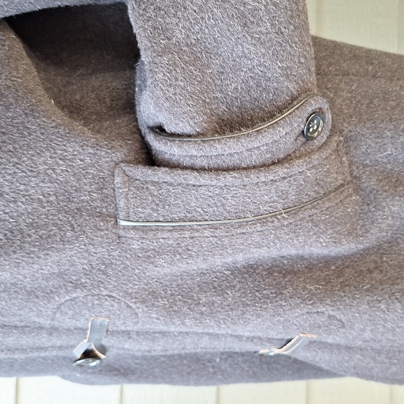 Vince Mens Duffel Toggle Coat Size Large Alpaca Wool Designer Luxury - Picture 15 of 16